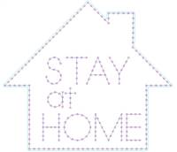 PRODUCT PHOTO: Stay at Home Text withHouse