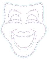 PRODUCT PHOTO: Mardi Gras Happy Mask