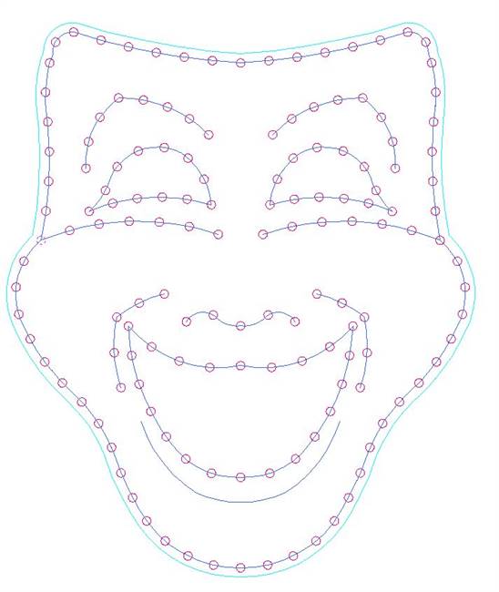 PRODUCT PHOTO: Mardi Gras Happy Mask