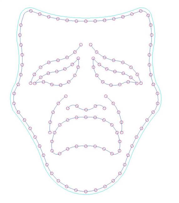 PRODUCT PHOTO: Mardi Gras Sad Mask