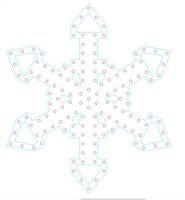 PRODUCT PHOTO: Snowflake pentagon tip 2