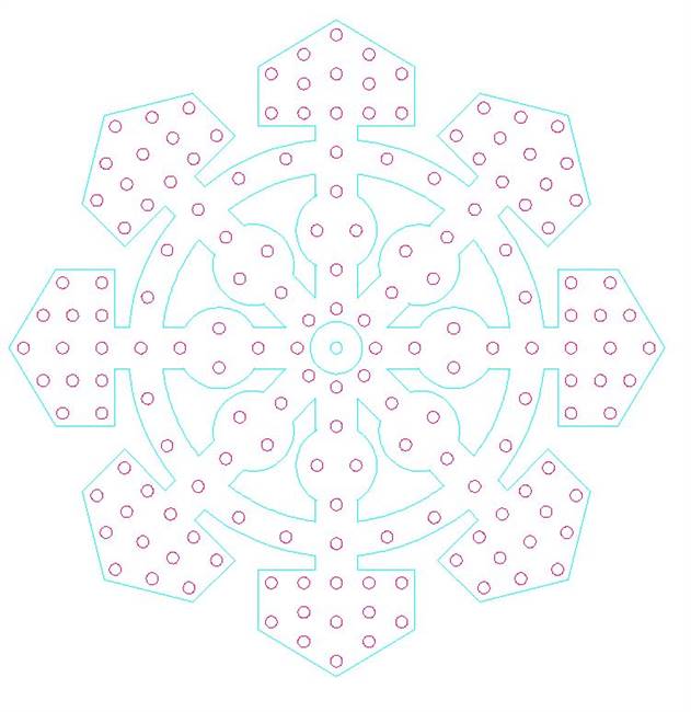 PRODUCT PHOTO: Snowflake pentagon tip 4