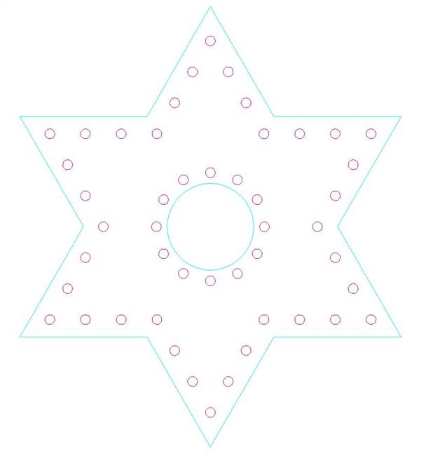 PRODUCT PHOTO: Snowflake Jewish Star