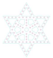 PRODUCT PHOTO: Snowflake Jewish Star 2