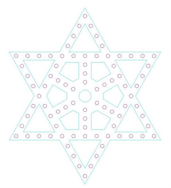 PRODUCT PHOTO: Snowflake Jewish Star 2