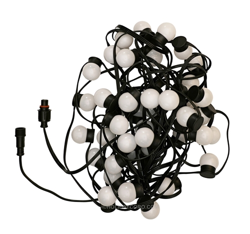 PRODUCT PHOTO: Brilliant Bulb - RGB Pixel Globe / 8" Spacing / 50 Globes / 30mm / Milky Diffused